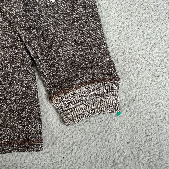 Rail Riders Hemp Sweater Mens L Brown Cotton 1/4 Zip Pullover Sweatshirt Hiking - Picture 6 of 13